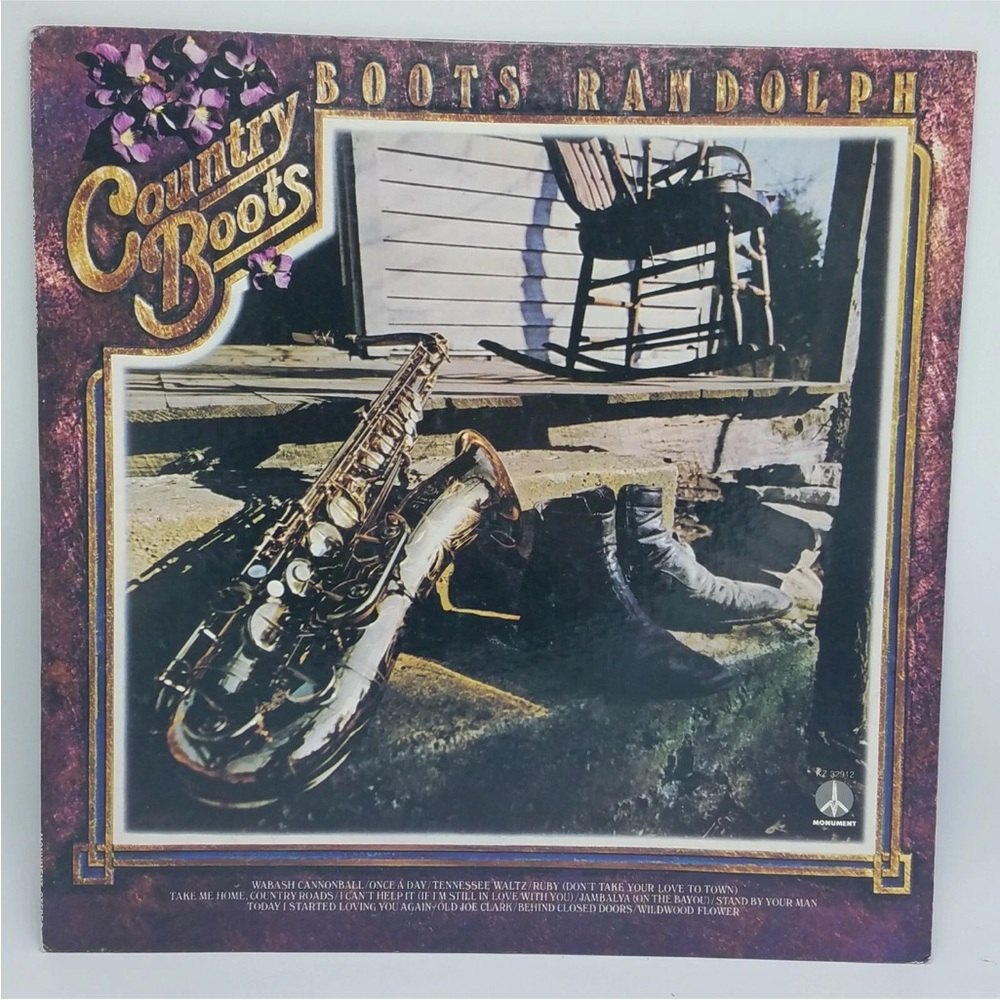 Country Boots “ Boots Randolph LP Vinyl Record 1974